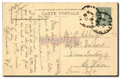Praça Saint-Sulpice - Paris (VIe) — Constituição de um canto da Boire Saint-Germain nos séculos XV e XVI — editor S. Weilbail, 131, boulevard Raspail, Paris — Verso