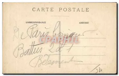 Paris, Conciergerie, Mercado de Flores — Editor: Éd. de la Conciergerie, n° 14 — Verso