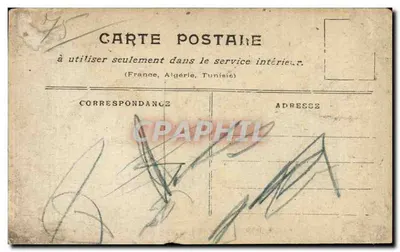 Parijs overspoeld (januari 1910) — Quai de Grenelle — Collectie Taride. — Achterkant