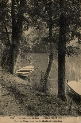 Arredores de Lagny - Dampmart (Estudo) — Canto da Marne nas ilhas de Quincangrogne — Editor Rochat, Thory, Lagny, n° 264