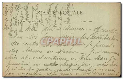 Arredores de Lagny - Dampmart (Estudo) — Canto da Marne nas ilhas de Quincangrogne — Editor Rochat, Thory, Lagny, n° 264 — Verso
