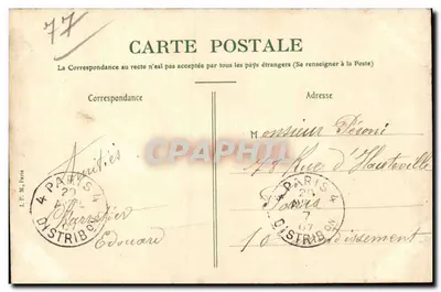 MORET-sur-LOING — Ogólny widok — F. Thion, wyd., Moret-sur-Loing — Rewers