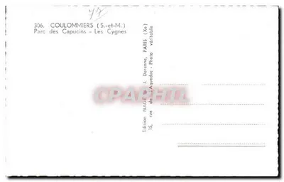 Parque de los Capuchinos — Los Cisnes — Edición MAGE — Reverso