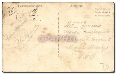 Le Havre — La Nouvelle Jetée par grosse Mer — LL. n° 349 — Verso