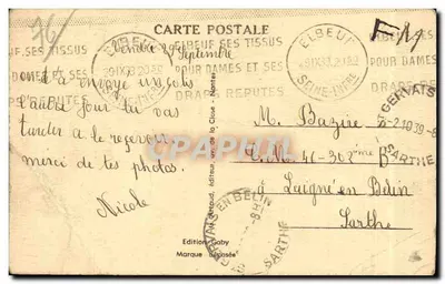 Elbeuf (Seine-Inf.) — Les Roches d'Orival — Wydawnictwo Gaby, n°50 — Rewers