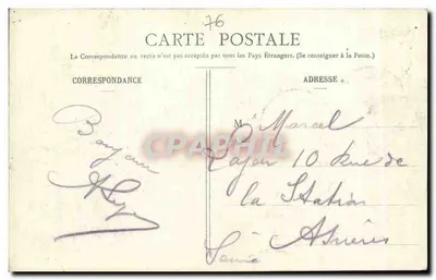 Le Tréport - Le Pont de la Retenue et le Port — wydawca nieznany, nr 50 — Rewers