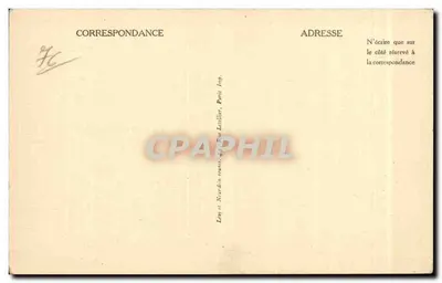 Le Tréport — Widok na przylądek przy niskiej mierze wody — LL — Rewers