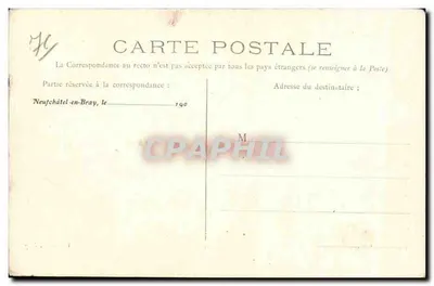 Neufchâtel-en-Bray — Urząd Miasta — O. Villiers-Lefèvre, wydawca — Rewers