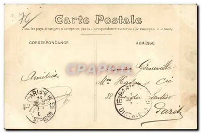 Dieppe - De Toren op een dag van storm — G. Jourdan, n°77 — Achterkant