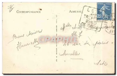 Le Tréport — Plaża przy niskiej wodzie — LL, n° 216 — Rewers