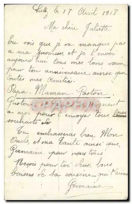 Bukiet lilii — karta życiowa — DIX 494 — Rewers