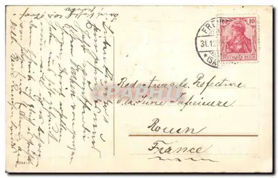 Wœnne-Jahr — New Year wishes — publisher not visible — Back