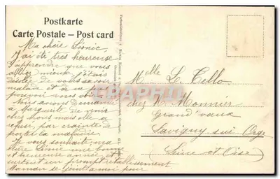 Houx — Carta de vœux para o ano de 1904 — Marta Rommel & Cie, Savigny-sur-Orge — Verso