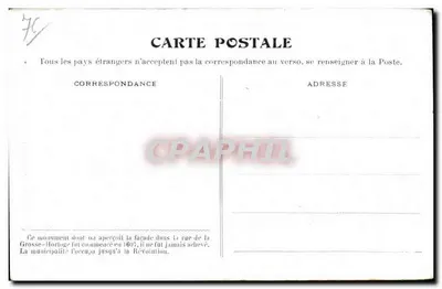 Rouen verdwenen - Hotel-de-Ville — Girieu, uitgever, Rouen — Achterkant