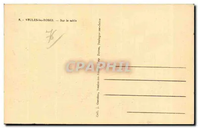 Veuves-les-Roses — Na piasku — J. Guesdon, Boulogne-sur-Seine — Rewers