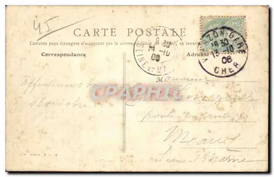 Orléans - Rue Jeanne d'Arc — vista da catedral — B.F., Paris, n°64 — Verso
