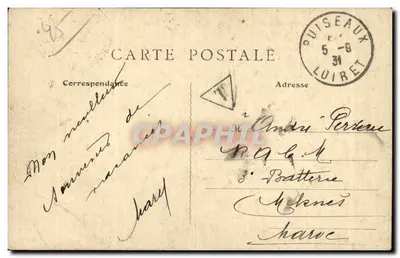 Ambiente de Orléans — Olivet — Vista do Loiret — Th.G. n°545 — Verso