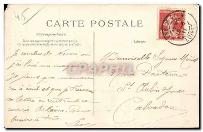 Gien (Loiret) — Widok na dwupiętrowy studzienek — wydawnictwo Billard — Rewers