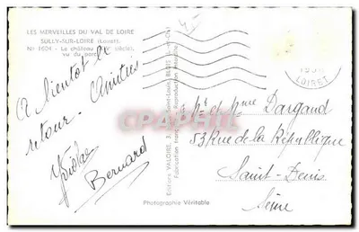 Zamek w Sully-sur-Loire — XVe wiek — Wydawnictwo Valoire, nr 1604 — Rewers