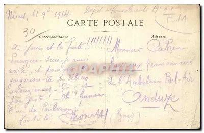 Nîmes - Kanał Fontaine — wydawca nieznany, nr 74 — Rewers