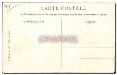 Ouzouer-sur-Trézée — Castelo de Ponichevron — L. Marchand, editor Sully-sur-Loire — Verso