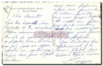 रूएरी पुल — सेंट-लेओनार्ड-डेज़-बॉइज़ (सार्थ) — ल. पियरेट एवं अल्लिस के संस्करण — पीछे