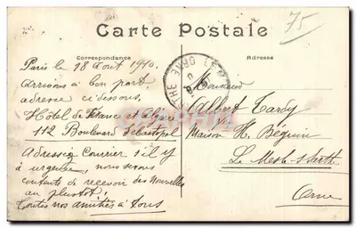Paryż — Widok Trocadéro z Wieży Eiffla — Wydawca nieznany, nr 538 — Rewers