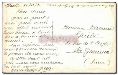 Paisagem invernal — decoração floral e hortência — Furia 1117 — Verso
