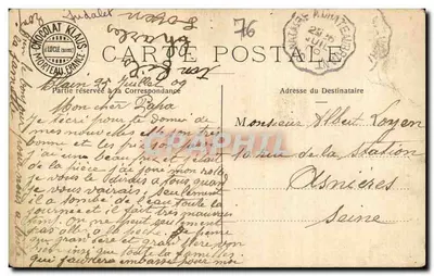 Le Havre — Het Orléanskai — Uitgevers CHOCOLAT KLAUS — Achterkant