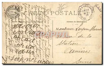 Chocolate Kléris — Locle (Suíça) — Carta postal — Verso