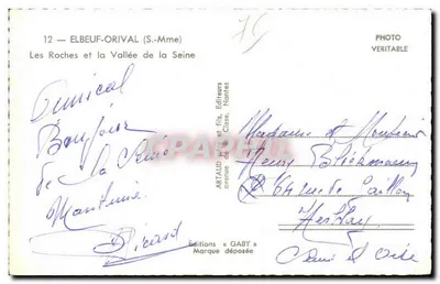 Elbeuf-Orival — Les Roches et la Vallée de la Seine — Éditions Gaby — Rewers