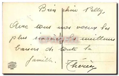 Buquê de pêssegos — Aniversário — Éditions Univers Paris — Verso