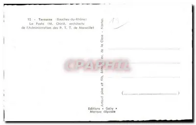 Tarascon — Administracja Poczty i Telefonu — Wydawnictwo Gaby — Rewers