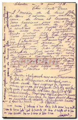 Chartres — Widok na rzekę Eure z mostu Nowego — n°20 — Rewers