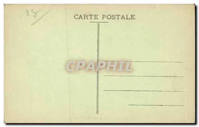 Castillo de Maintenon — Lado Norte — G. Foucault, edit., Dreux, n° 534 — Reverso