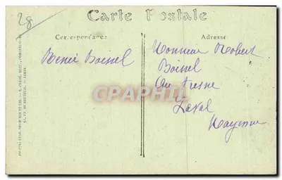Chartres — Pomnik poświęcony Norielowi Ballay — nr 262 — Rewers