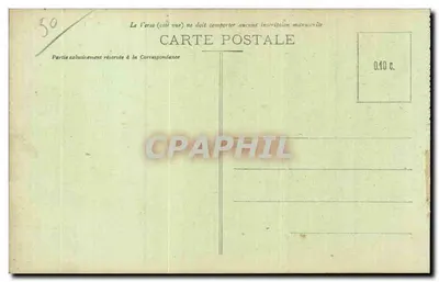 Cherbourg — Ciepły Cuirassé w burze — Kolekcja E. C. Charbourg — Rewers
