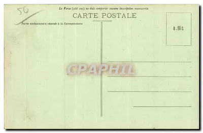 Cherbourg — De kade Alexandre III en het handelskanaal — Collectie F. C., Cherbourg — Achterkant