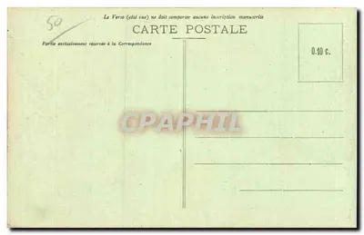 Cherbourg - O Porto de Comércio — Coleção F. C., Cherbourg — Verso