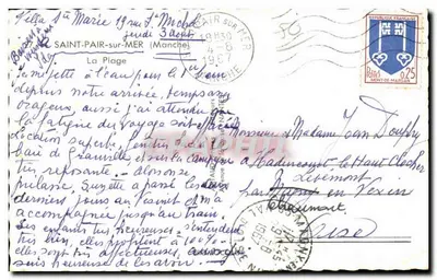 Saint-Pair-sur-Mer — praia animada — editor Graphphil — Verso