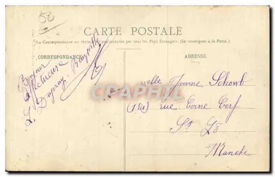 Cabeças de outrora — Coutances — Cidade construída no ponto mais alto de uma alta colina — CPAPHIL, n°10 — Verso