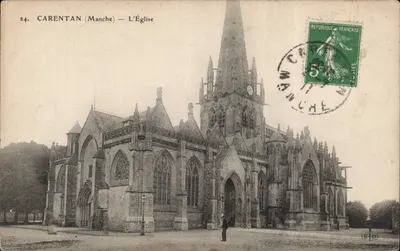 Carentan (Manche) — A Igreja — Editor E.P.D.