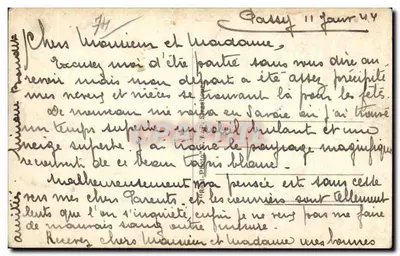 Assy-Passy (Alta Saboia) e a Cadeia dos Aravis no inverno — Cap — Verso