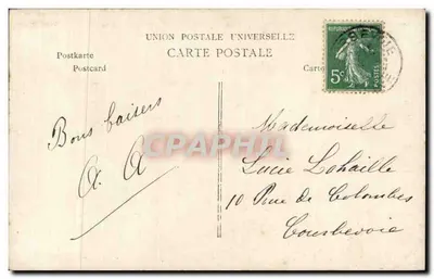 Dois crianças de porcelana — lilies of the valley — Muguet Porte Bonheur, Paris, n°227 — Verso