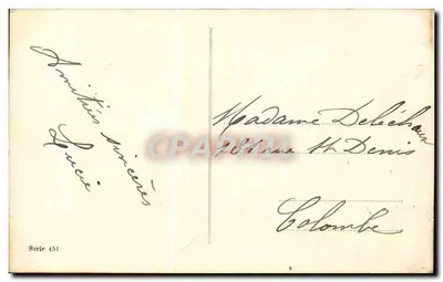 Kwiaty i jajka wielkanocne — Ptaszek — seria 451 — Rewers