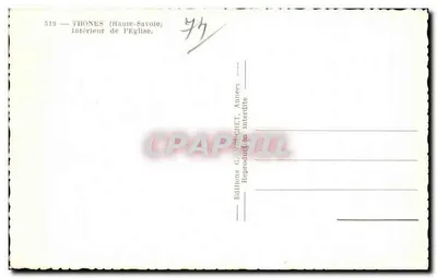 Thones (Haute-Savoie) — Wnętrze kościoła — Wydawnictwo G. Arnaudet, Annecy, nr 510 — Rewers
