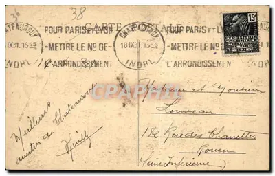 Le Berry — Fer à Cheval przyniesie szczęście — kolekcja R. Châteauroux nr 17 — Rewers