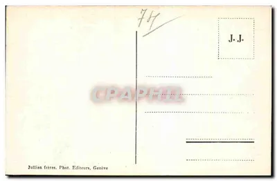 Chamonix i Mont-Blanc — widok panoramiczny — J. J. 7716 — Rewers