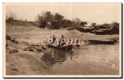Pirogue no rio Niger — Environs de BAMAKO — Édition Garnier, Bamako