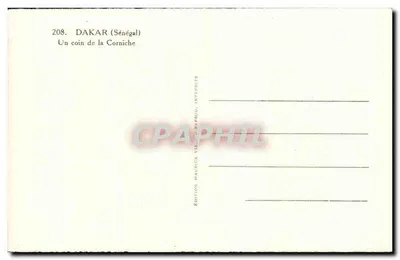 Dakar (Senegal) — Kąt Corniche — Viale — Rewers